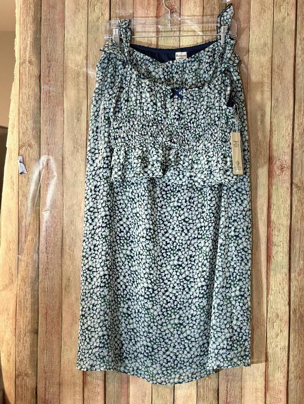 No Boundaries Floral Two-Piece Skirt Set, Size M (8-10) - Picture 5 of 15